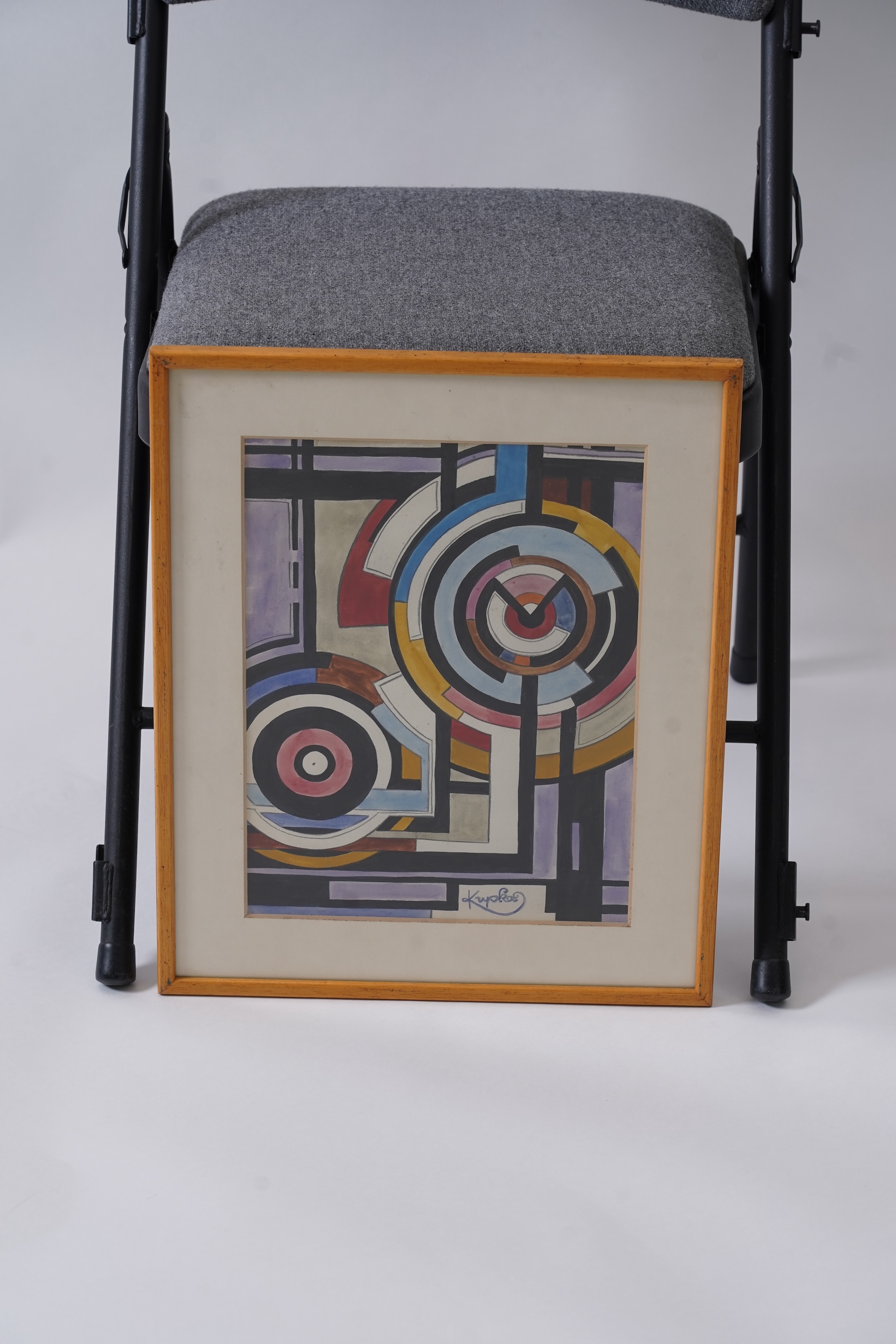 Manner of Frantisek Kupka, Czech 1871-1957, Modernist composition with circles